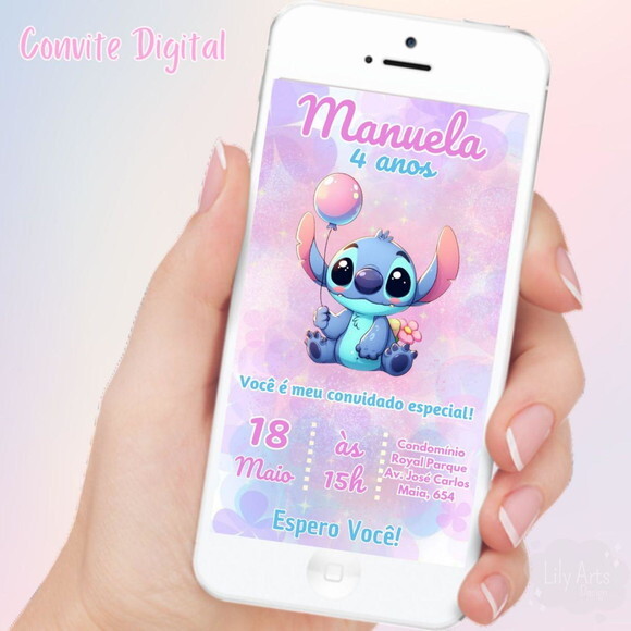 Convite Digital Stitch