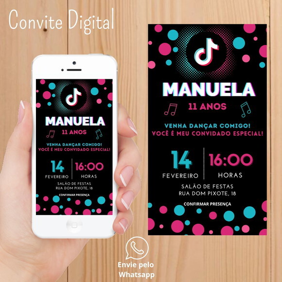 Convite Digital Tik Tok