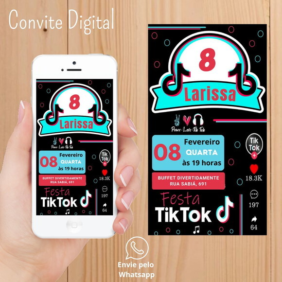 Convite Digital Tik Tok