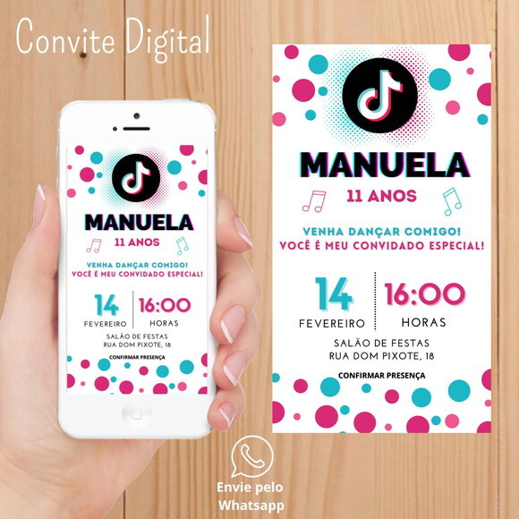 Convite Digital Tik Tok