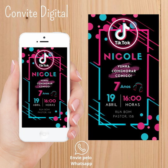 Convite Digital Tik Tok