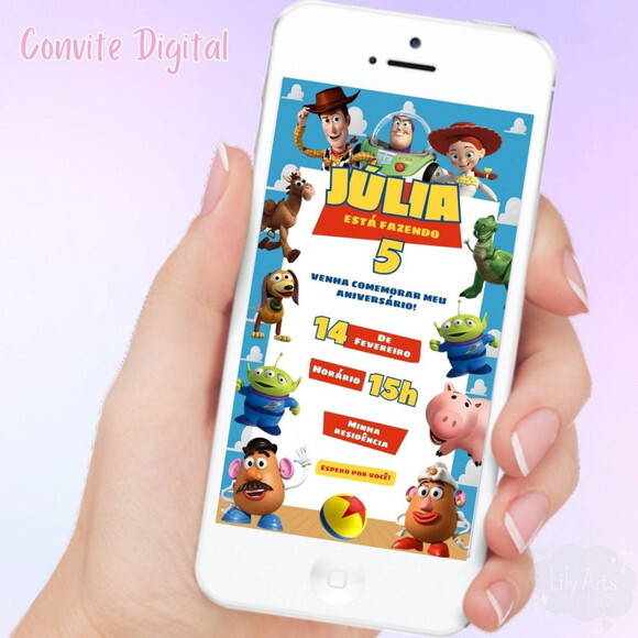 Convite Digital Toy Story