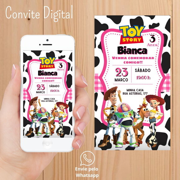 Convite Digital Toy Story