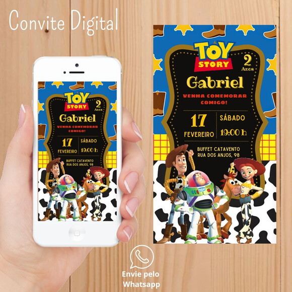 Convite Digital Toy Story