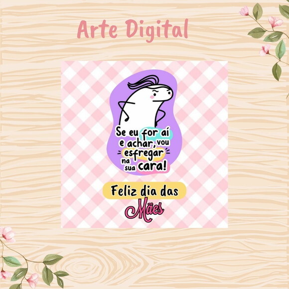 Tag Dia das Mães para Imprimir- Digital