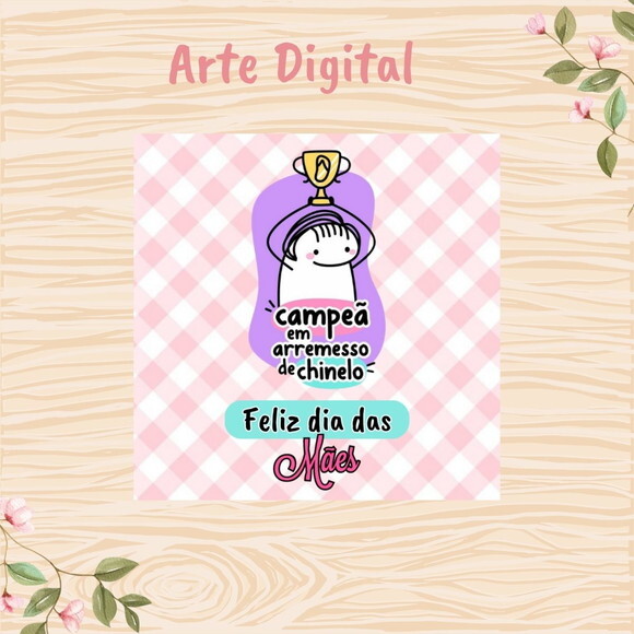 Tag Dia das Mães para Imprimir- Digital
