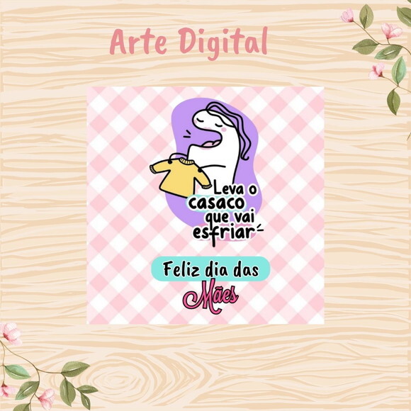 Tag Dia das Mães para Imprimir- Digital