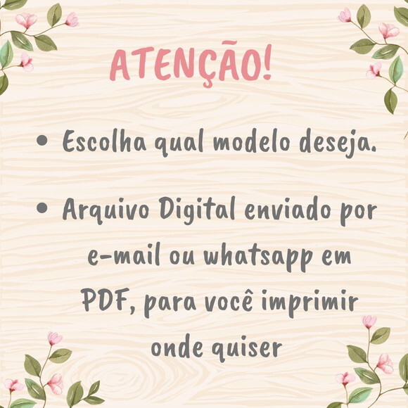 Tag Dia das Mães para Imprimir- Digital