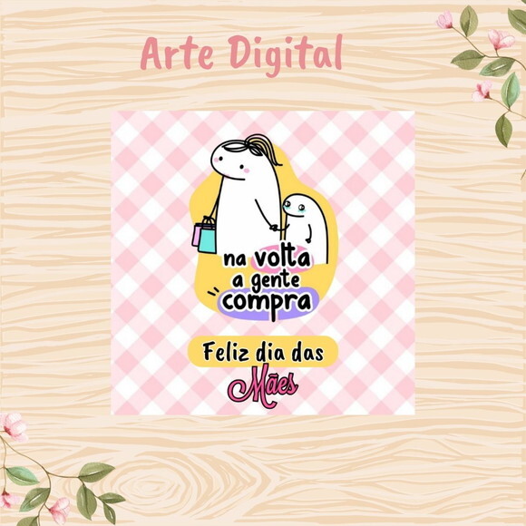 Tag Dia das Mães para Imprimir- Digital