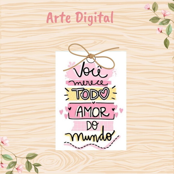 Tag Dia das Mães para Imprimir- Digital