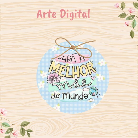 Tag Dia das Mães para Imprimir- Digital