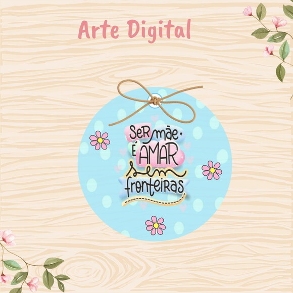 Tag Dia das Mães para Imprimir- Digital