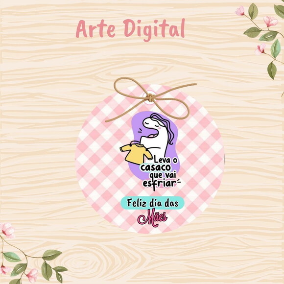 Tag Dia das Mães para Imprimir- Digital