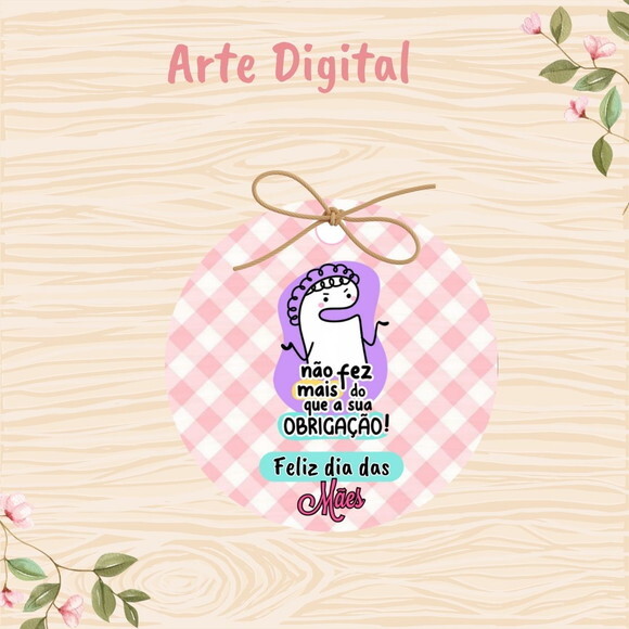 Tag Dia das Mães para Imprimir- Digital