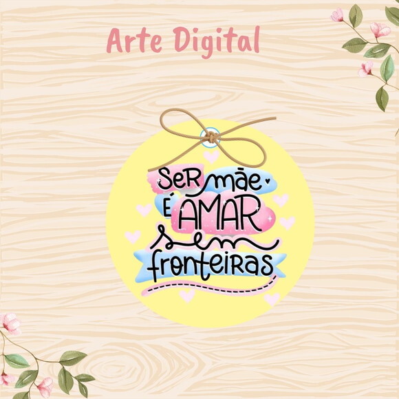 Tag Dia das Mães para Imprimir- Digital