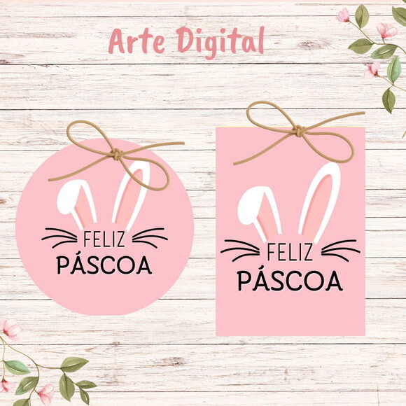 Tag para Imprimir Páscoa - Digital