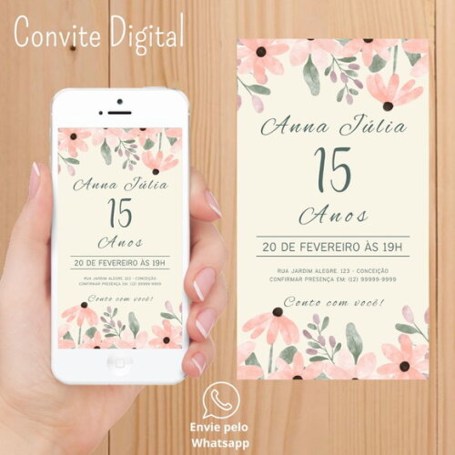 Convite Digital 15 Anos
