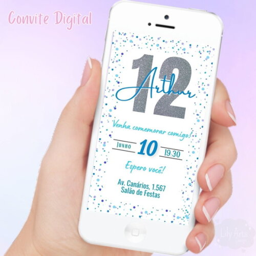 Convite Digital Aniversário Menino