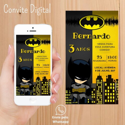Convite Digital Batman