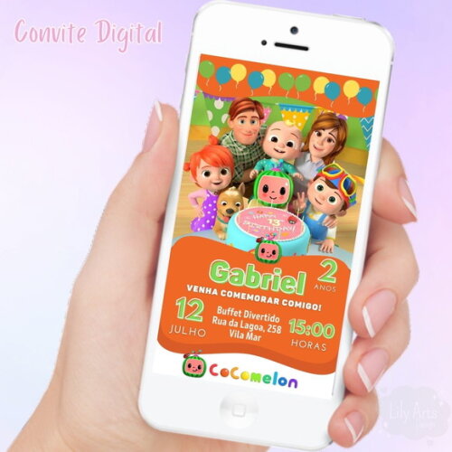 Convite Digital Cocomelon