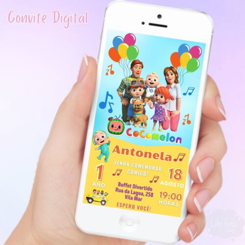 Convite Digital Cocomelon