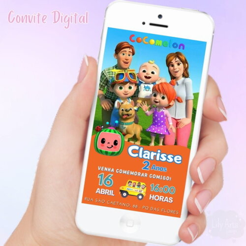 Convite Digital Cocomelon