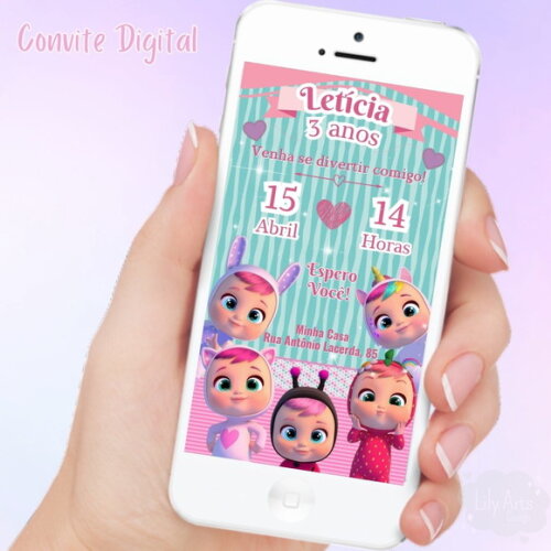 Convite Digital Cry Babies