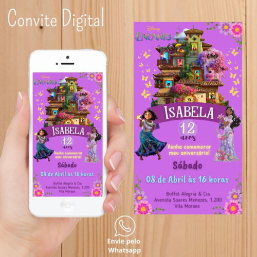 Convite Digital Encanto Filme Disney