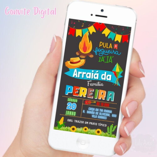 Convite Digital Festa Junina