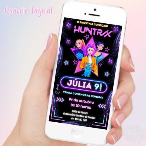 Convite Digital Guerreiras do K-pop