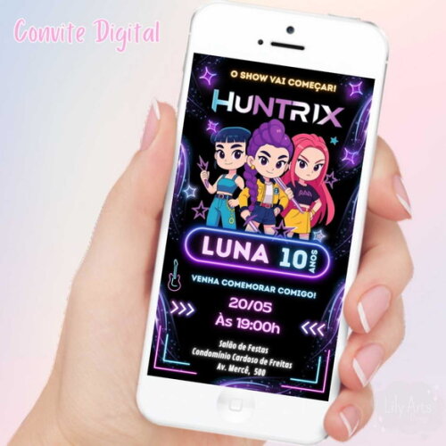 Convite Digital Guerreiras do K-pop
