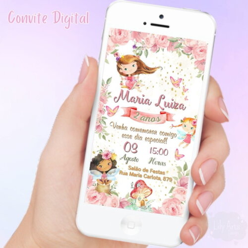 Convite Digital Jardim das Borboletas