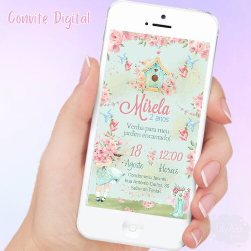 Convite Digital Jardim das Borboletas