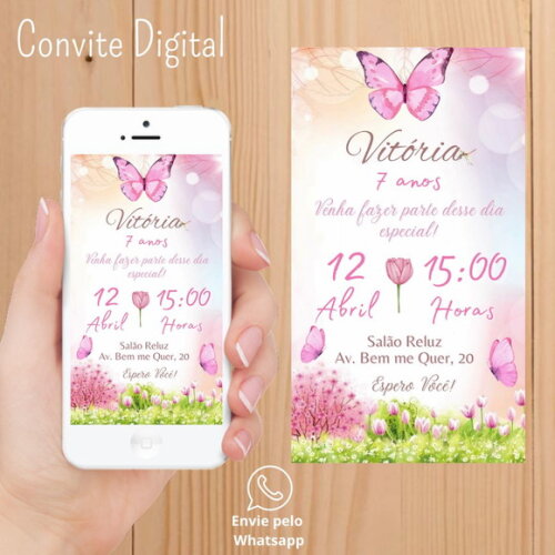 Convite Digital Jardim das Borboletas