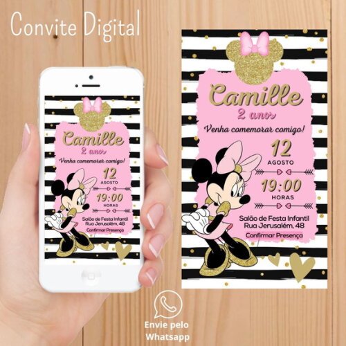 Convite Digital Minnie