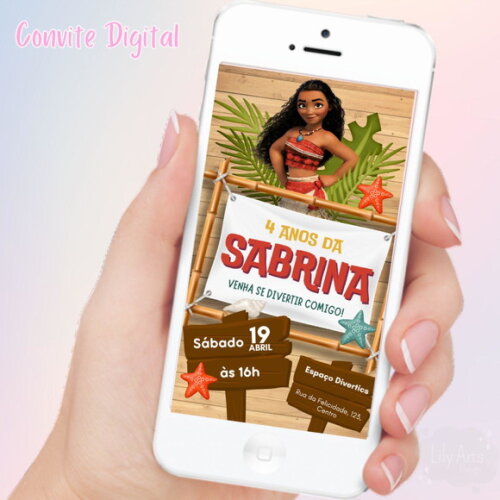 Convite Digital Moana