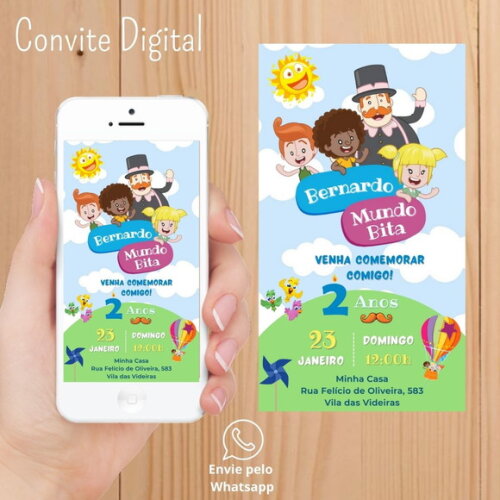 Convite Digital Mundo Bita