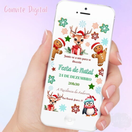 Convite Digital Natal / Ceia de Natal