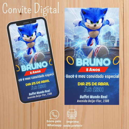 Convite Digital Sonic