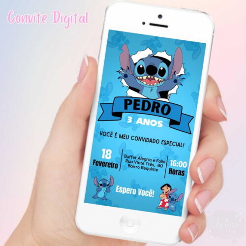 Convite Digital Stitch