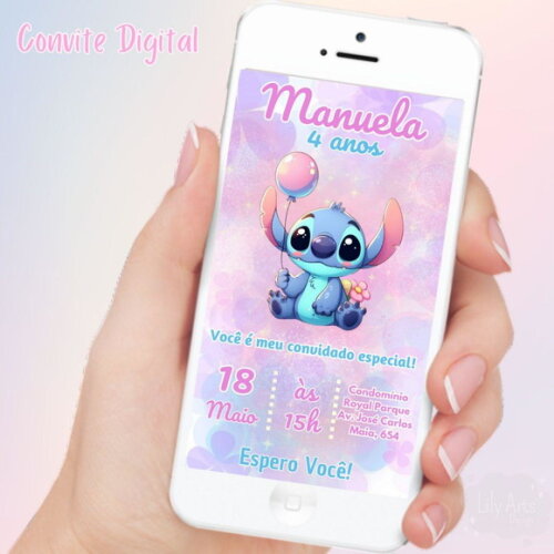 Convite Digital Stitch