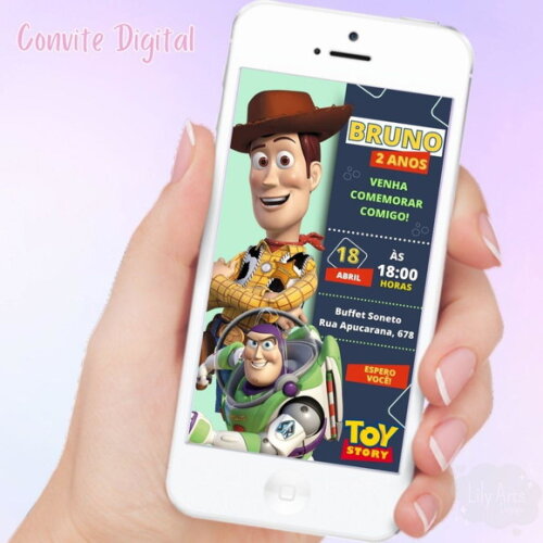 Convite Digital Toy Story