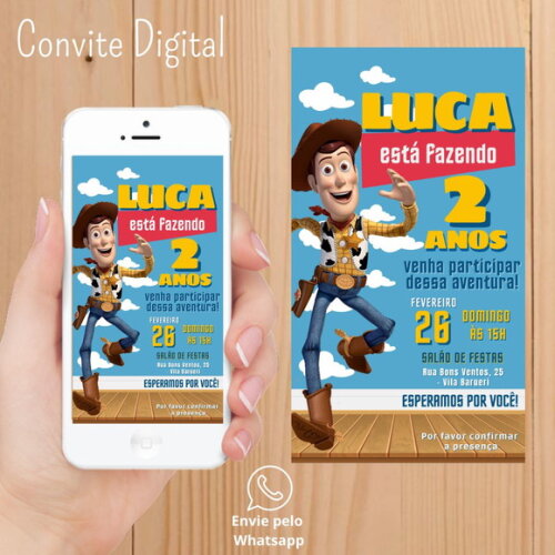 Convite Digital Toy Story