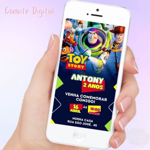 Convite Digital Toy Story