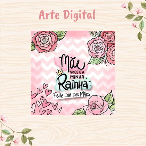 Tag Dia das Mães para Imprimir- Digital