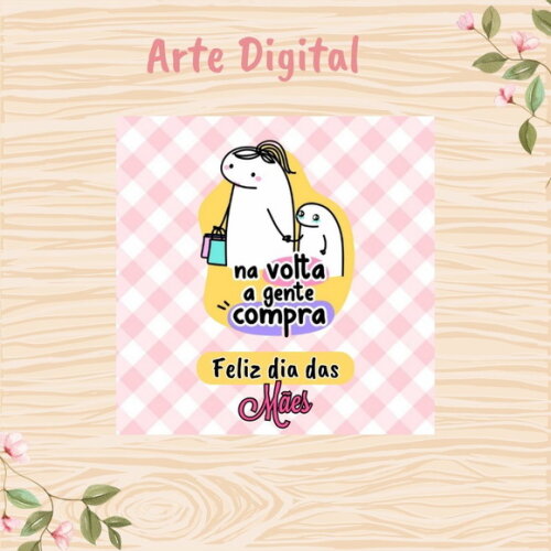 Tag Dia das Mães para Imprimir- Digital