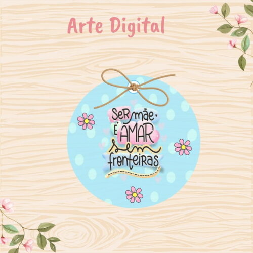 Tag Dia das Mães para Imprimir- Digital