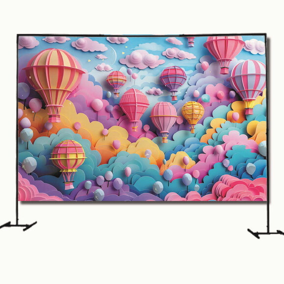 Cenário Fotográfico e Painel de Festa Decoração Balões