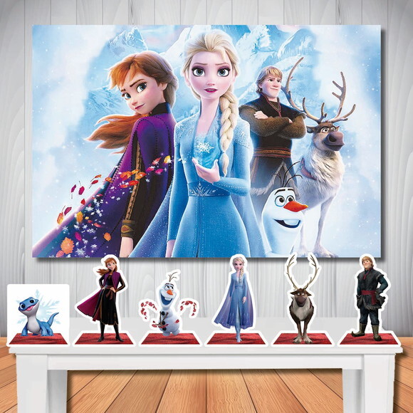Kit Aniversário Festa Top Painel + Display Frozen 2