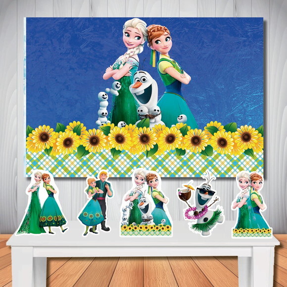 Kit Aniversário Festa Top Painel + Display Frozen Ferve